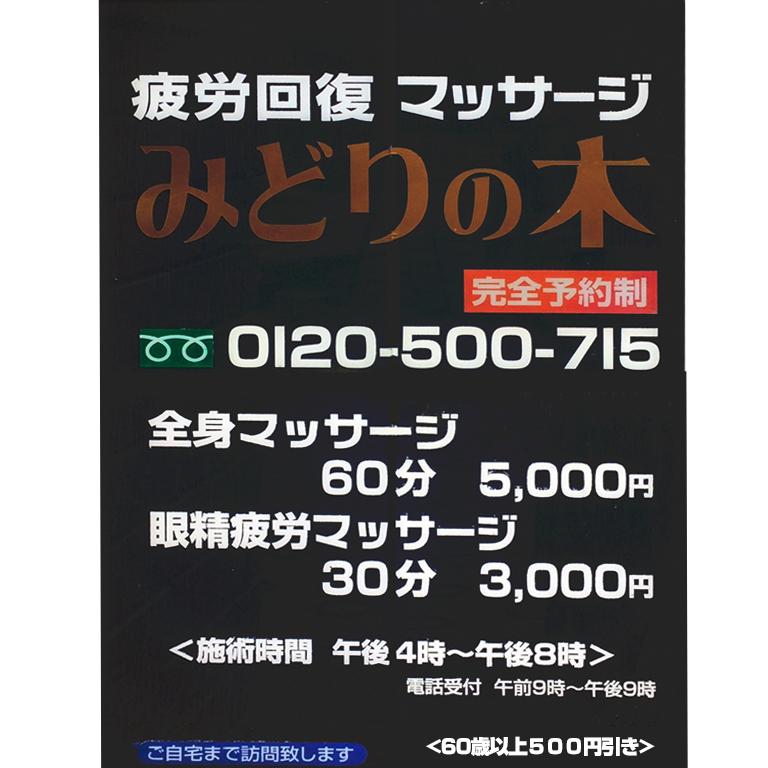 訪問医療マッサージ・みどりの木